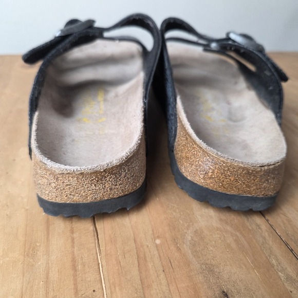 Birkenstock Papillio Arizona sandal Metallic Stones Black Womens Sz 38 - Picture 7 of 13